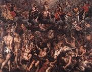 Raphael Coxie The Last Judgment. painting